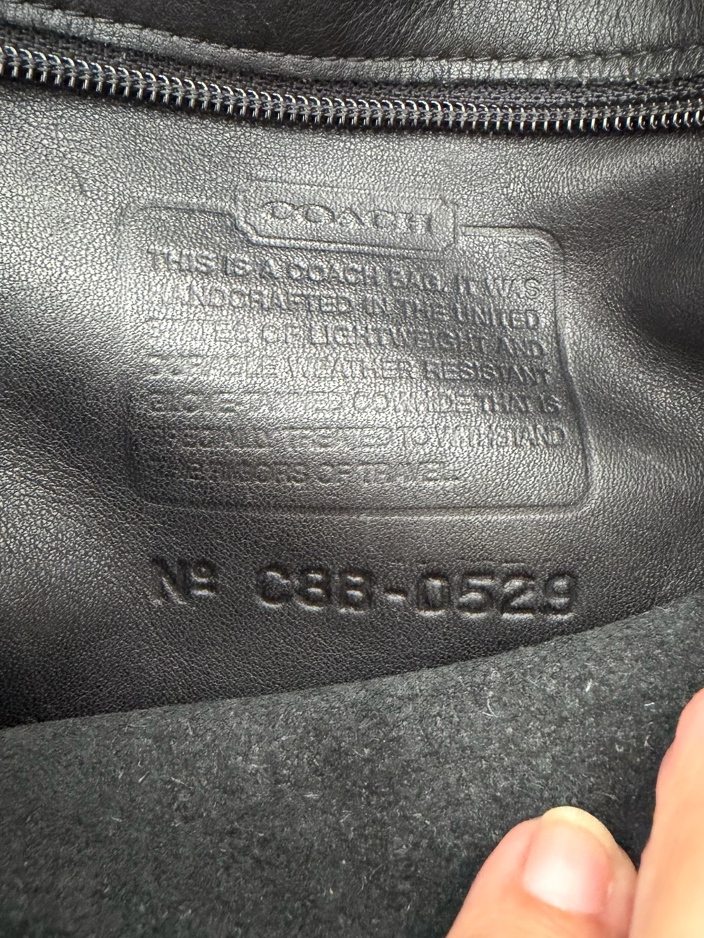 Coach Black Leather Drawstring Backpack - Pristine - Picture 8 of 10